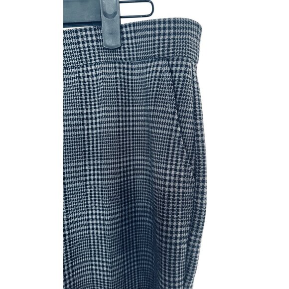 NWT Size 8 Banana Republic Plaid Work Trousers Gray & Charcoal Office Pant - Picture 6 of 16